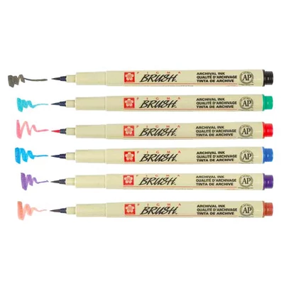 Sakura Pigma Brush kist set od filca, 6 kom
