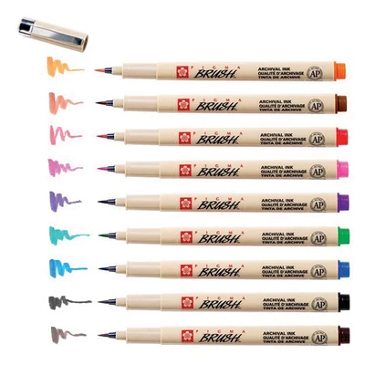 Sakura Pigma Brush kist set od filca, 9 kom