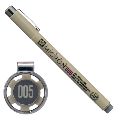 Olovka za tehničko crtanje Sakura Pigma Micron 005, 0,2 mm - siva