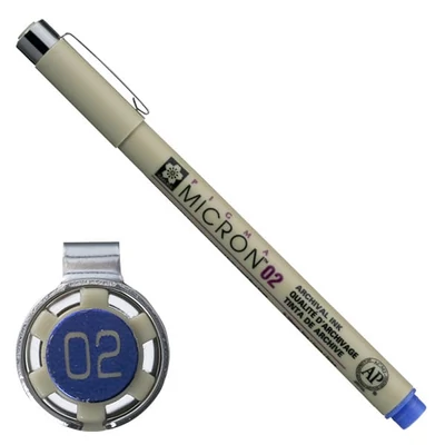 Olovka za tehničko crtanje Sakura Pigma Micron 02, 0,3 mm - plava