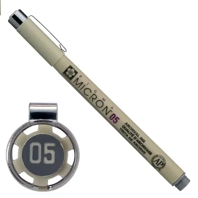 Olovka za tehničko crtanje Sakura Pigma Micron 05, 0,45 mm - siva