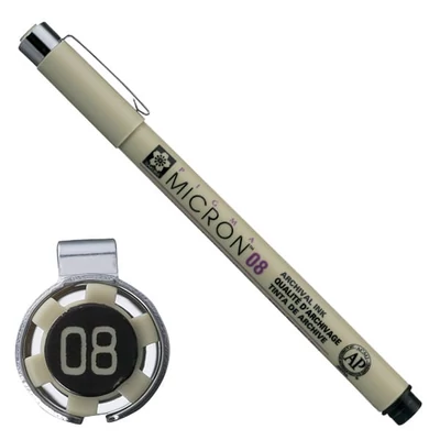 Olovka za tehničko crtanje Sakura Pigma Micron 08, 0,5 mm - crna