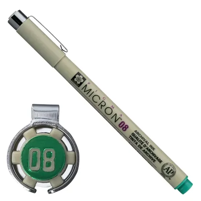 Olovka za tehničko crtanje Sakura Pigma Micron 08, 0,5 mm - zelena
