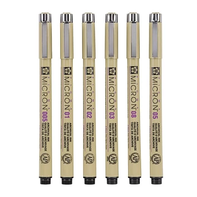 Sakura Pigma Micron set olovki za tehničko crtanje - 6 kom