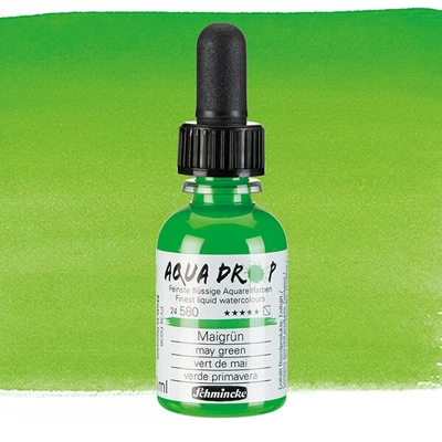 Schmincke Aqua Drop tekuća akvarel boja, 30 ml - 580, svibanj zelena