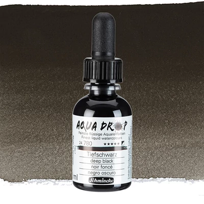 Schmincke Aqua Drop tekuća akvarel boja, 30 ml - 780, duboko crna