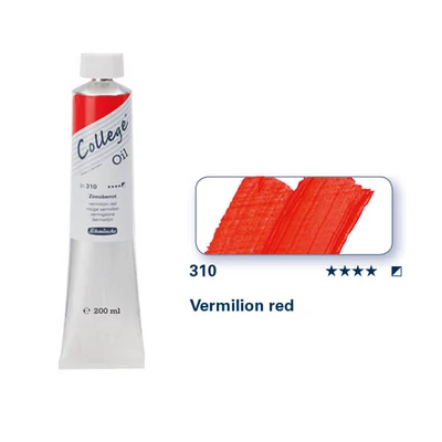 Schmincke College uljana boja, 200 ml - 310, vermilion red