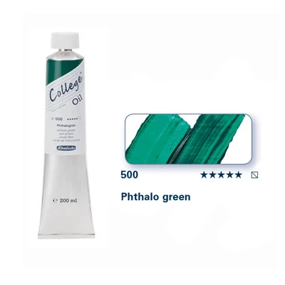 Schmincke College uljana boja, 200 ml - 500, phthalo green