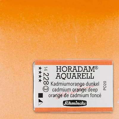 Schmincke Horadam akvarel boja, 1/1 svilenkasta - 28, cadmium orange deep