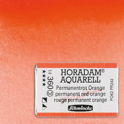 Schmincke Horadam akvarel boja, 1/1 svilenkasta - 60, permanent red orange