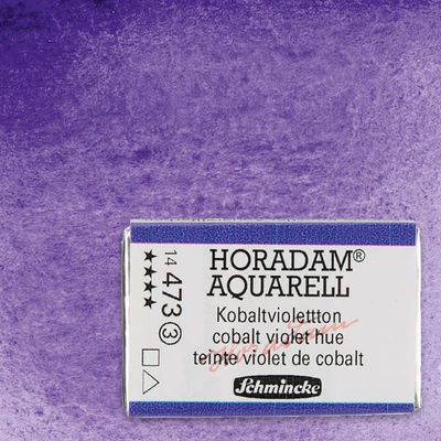 Schmincke Horadam akvarel boja, 1/1 svilenkasta, granulacija - 473, kobalt ljubičasta nijansa