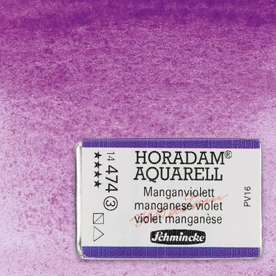 Schmincke Horadam akvarel boja, 1/1 svilenkasta, granulacija - 474, manganese violet