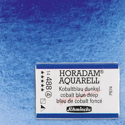 Schmincke Horadam akvarel boja, 1/1 svilenkasta, granulacija - 488, kobaltno plava duboka