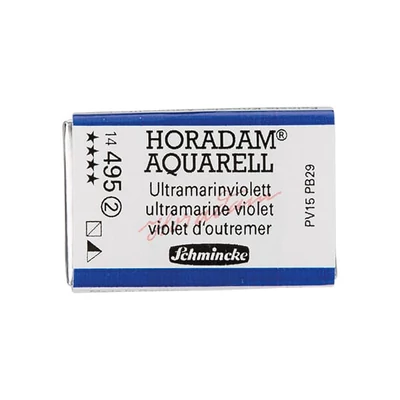 Schmincke Horadam akvarel boja, 1/1 svilenkasta, granulacija - 495, ultramarin ljubičasta