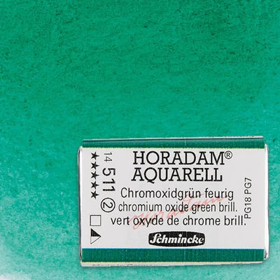 Schmincke Horadam akvarel boja, 1/1 svilenkasta, granulacija - 511, krom oksid zeleni briljant
