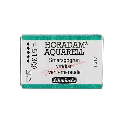 Schmincke Horadam akvarel boja, 1/1 svilenkasta, granulacija - 513, viridian