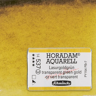 Schmincke Horadam akvarel boja, 1/1 svilenkasta - 37, transparent green gold