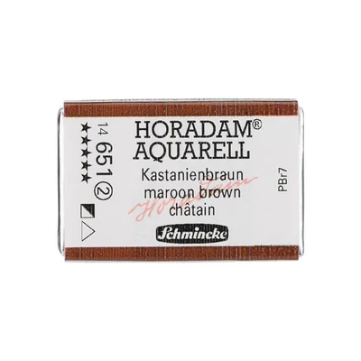 Schmincke Horadam akvarel boja, 1/1 svilenkasta, granulacija - 651, kestenjasto smeđa