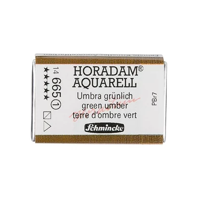 Schmincke Horadam akvarel boja, 1/1 svilenkasta, granulacija - 665, zelena umbra