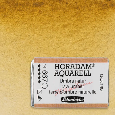 Schmincke Horadam akvarel boja, 1/1 svilenkasta, granulacija - 667, sirova umbra
