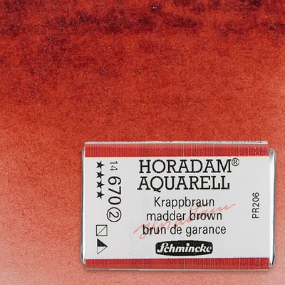 Schmincke Horadam akvarel boja, 1/1 svilenkasta - 70, madder brown