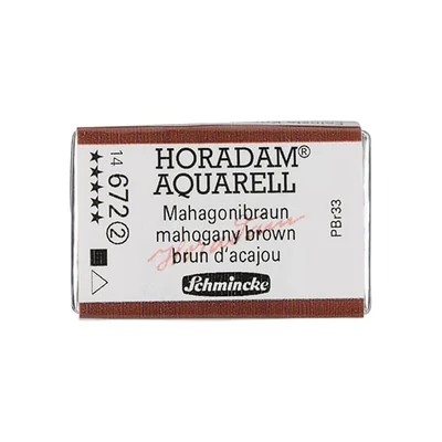 Schmincke Horadam akvarel boja, 1/1 svilenkasta, granulacija - 672, mahagoni smeđa