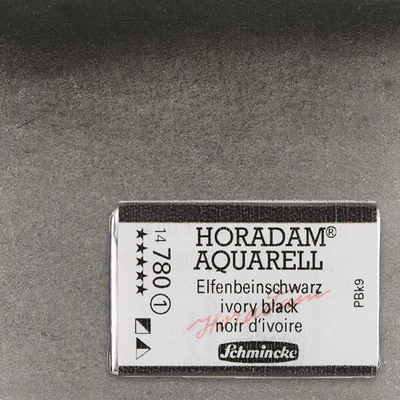 Schmincke Horadam akvarel boja, 1/1 svilenkasta - 80, ivory black