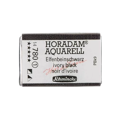Schmincke Horadam akvarel boja, 1/1 svilenkasta - 80, ivory black