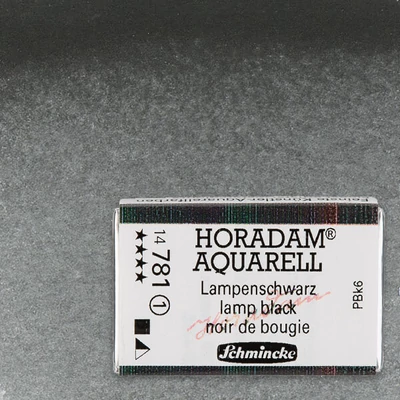 Schmincke Horadam akvarel boja, 1/1 svilenkasta - 81, lamp black