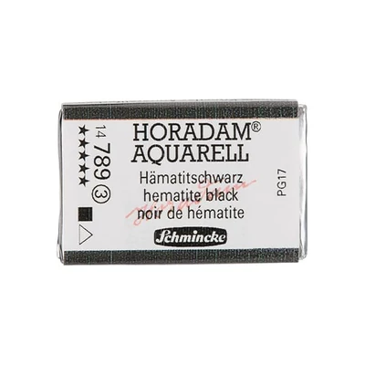 Schmincke Horadam akvarel boja, 1/1 svilenkasta, granulacija - 789, hematit crna