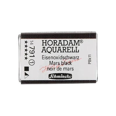 Schmincke Horadam akvarel boja, 1/1 svilenkasta, granulacija - 791, mars crna