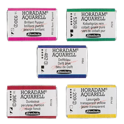 Schmincke Horadam akvarel boja, 1/1 svilenkasta - ülönféle színekben