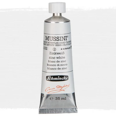 Schmincke Mussini uljana boja, 35 ml - 102, zinc white