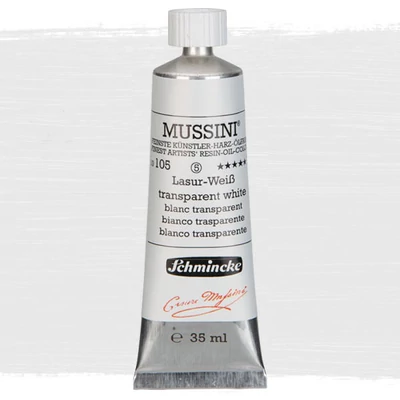 Schmincke Mussini uljana boja, 35 ml - 105, transparent white