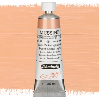 Schmincke Mussini uljana boja, 35 ml - 206, burnt ochre light
