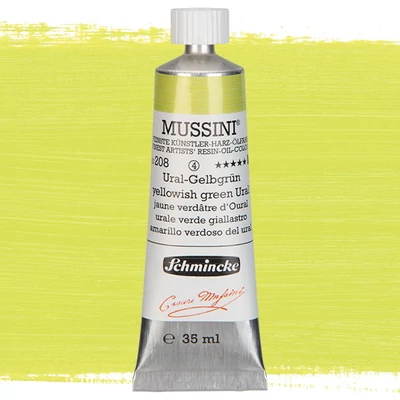 Schmincke Mussini uljana boja, 35 ml - 208, yellowish green ural