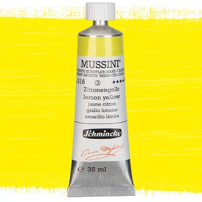 Schmincke Mussini uljana boja, 35 ml - 216, lemon yellow