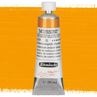 Schmincke Mussini uljana boja, 35 ml - 229, cadmium yellow 3 deep