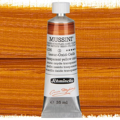 Schmincke Mussini uljana boja, 35 ml - 236, translucent yellow oxide