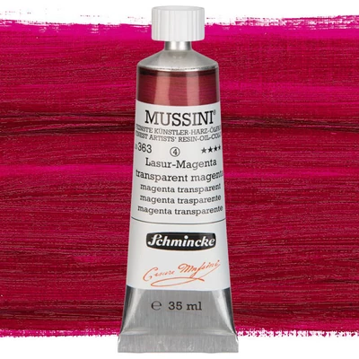 Schmincke Mussini uljana boja, 35 ml - 363, translucent magenta