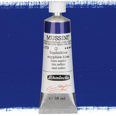 Schmincke Mussini uljana boja, 35 ml - 479, sapphire blue