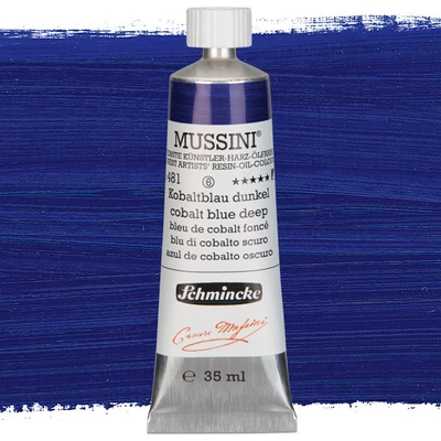 Schmincke Mussini uljana boja, 35 ml - 481, cobalt blue deep