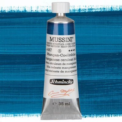 Schmincke Mussini uljana boja, 35 ml - 487, manganese cerulean blue