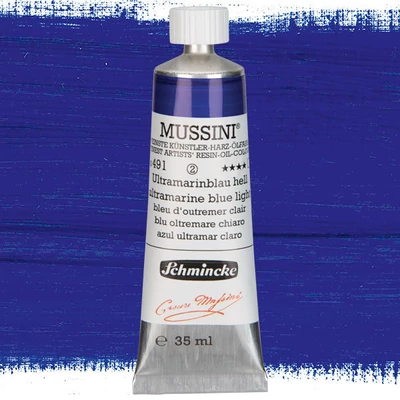 Schmincke Mussini uljana boja, 35 ml - 491, ultramarine blue light