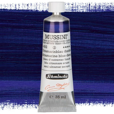 Schmincke Mussini uljana boja, 35 ml - 492, ultramarina blue deep