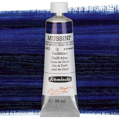 Schmincke Mussini uljana boja, 35 ml - 493, delft blau