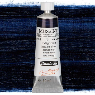 Schmincke Mussini uljana boja, 35 ml - 494, indigo blue