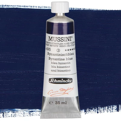 Schmincke Mussini uljana boja, 35 ml - 495, byzantine blue