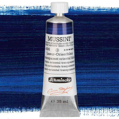 Schmincke Mussini uljana boja, 35 ml - 496, translucent oriental blue
