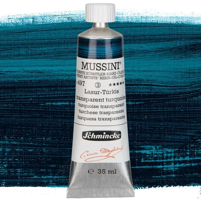 Schmincke Mussini uljana boja, 35 ml - 497, translucent turquoise